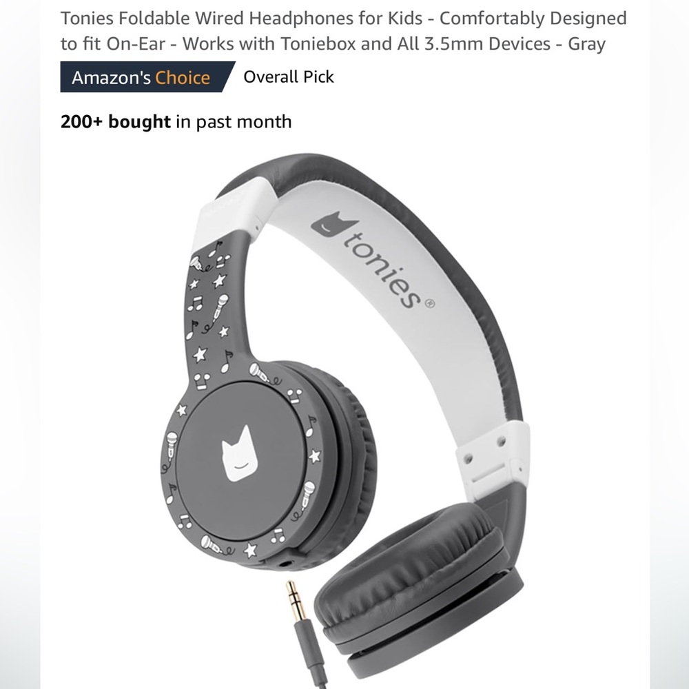 TonieBox Headphones - Gray
Brand New, never opened box!